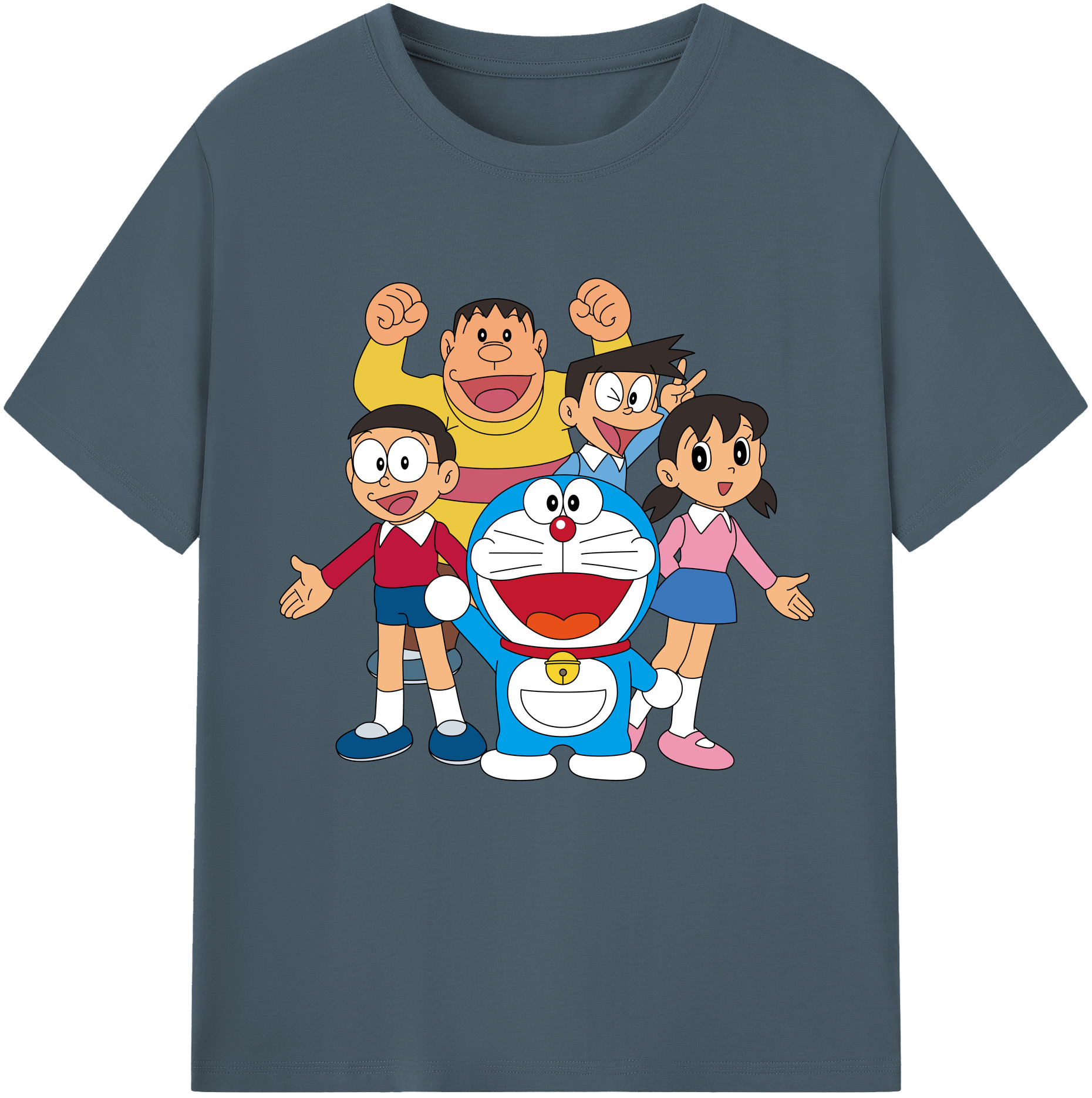 （画像用） ドラえもん 骨川 スネ夫 Doraemon Honekawa Suneo 綿100％半袖Tシャツ（フロントプリント）